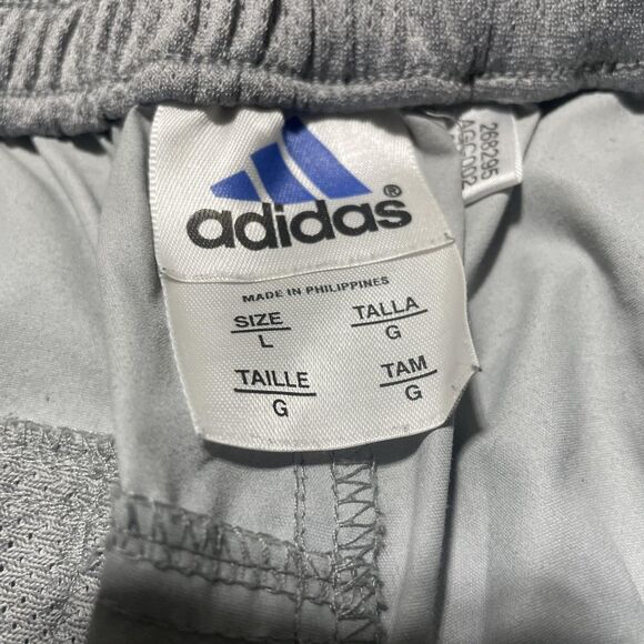 Adidas Pants Mens Large Gray Windbreaker Track Golf Zip Ankle Lightweight - Picture 4 of 14